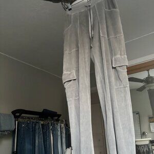 Omgirl Velour Cargo Pant • Small